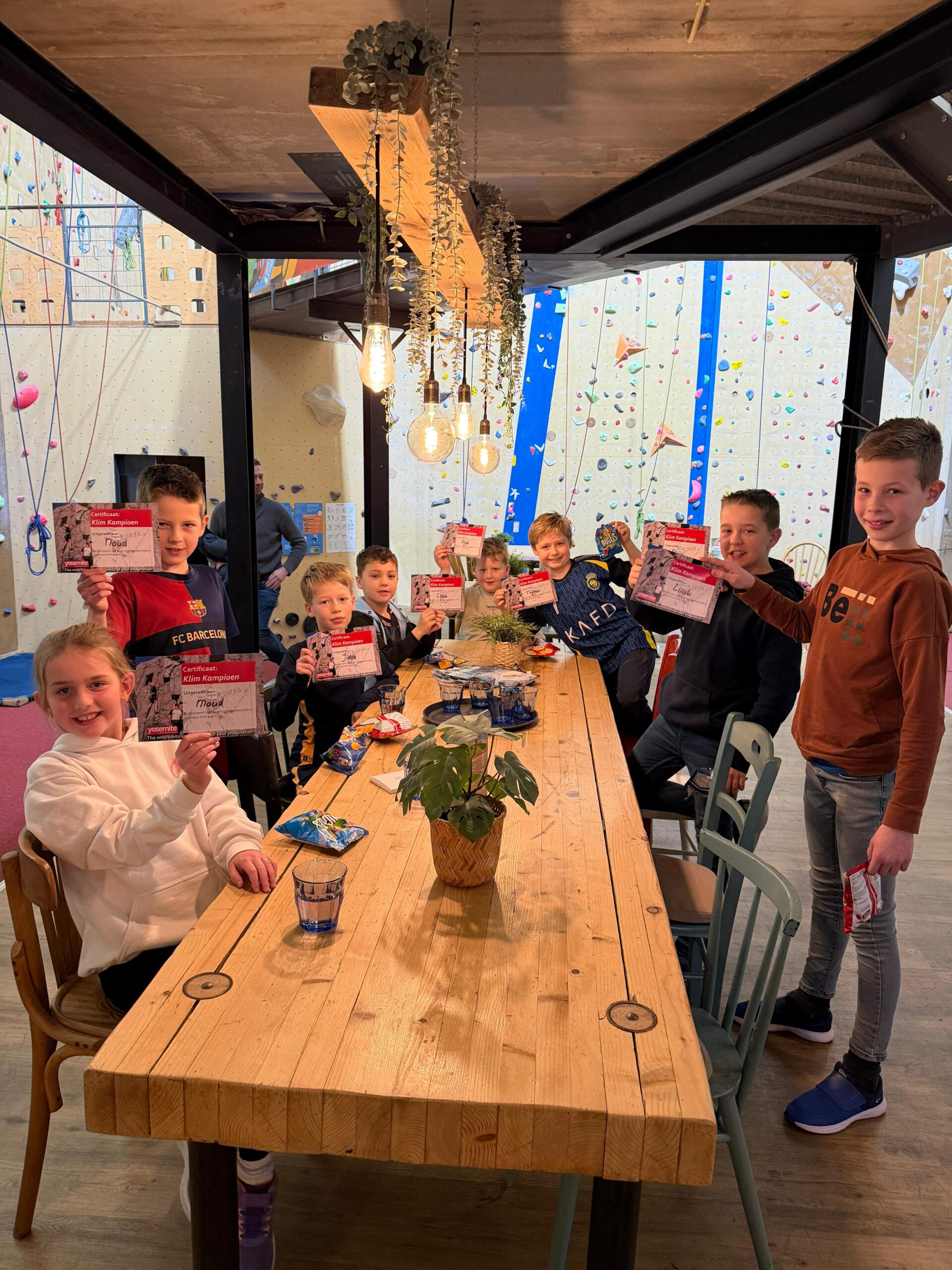 Kinderfeestje, klimmen